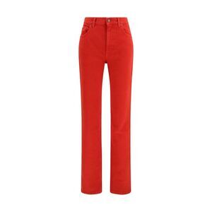 Chloé Red Cotton Women's Pants